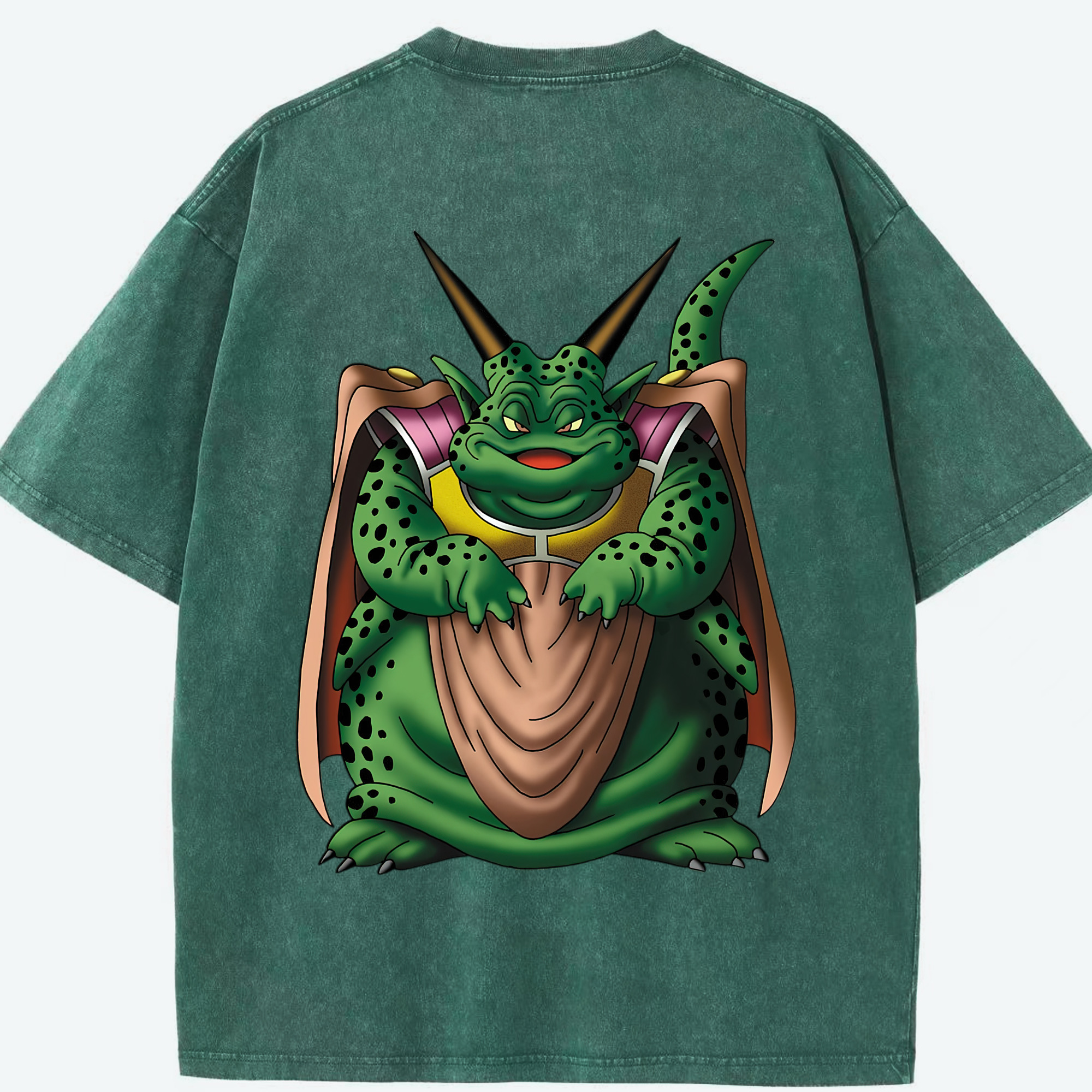 （画像用） ドラゴンクエスト Doragon Kuesuto Dragon Quest 綿100% ヴィンテージ風 半袖Tシャツ（背面プリント）